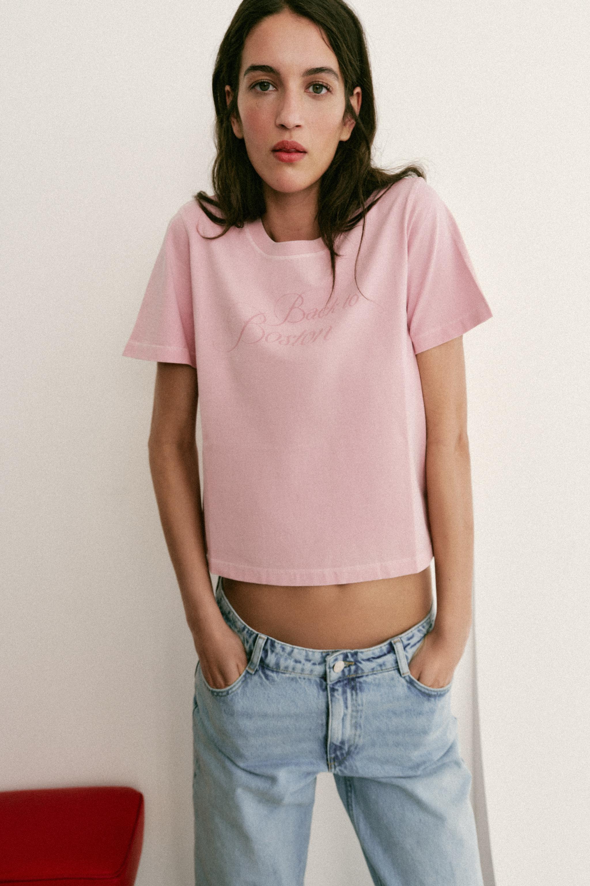 WASHED TEXT T-SHIRT